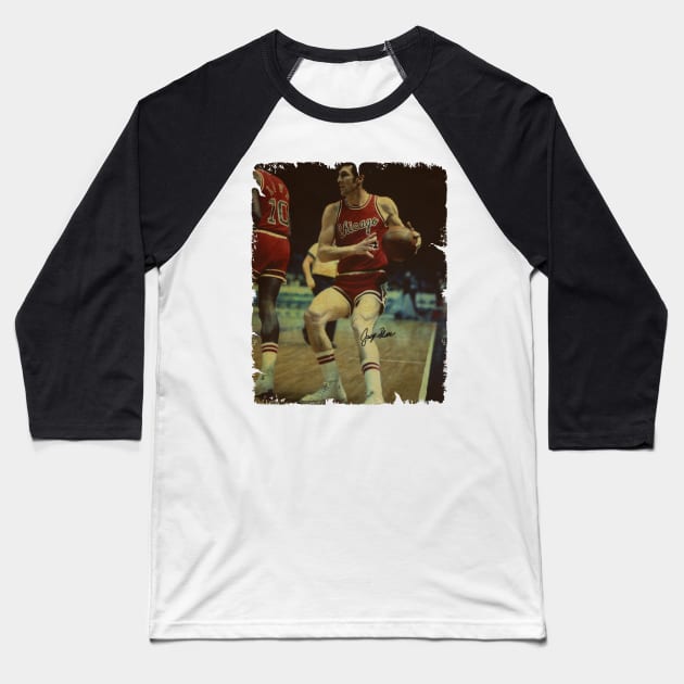 Jerry Sloan - Vintage Design Of Basketball Baseball T-Shirt by JULIAN AKBAR PROJECT